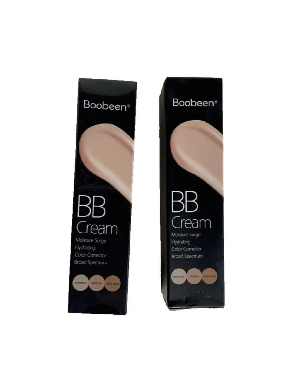 Boobeen BB Cream Moisturizer Surge, Hydrating Color Corrector Broad Spectrum 2pc